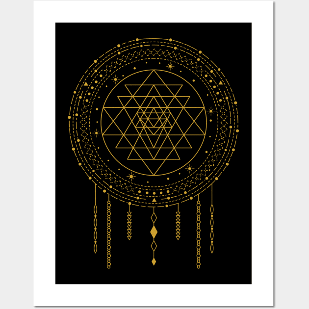 Sri Yantra | Sacred Geometry Wall Art by CelestialStudio